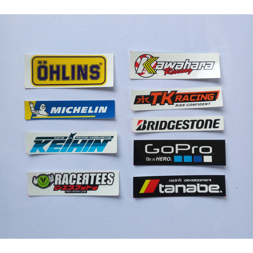 Stiker Racing  Pack Kecil / Stiker Motor / Sticker Honda - Ohlins Kawahara