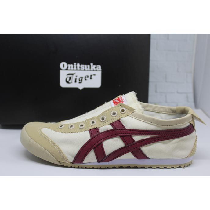 Onitsuka Tiger Coklat Marun Canvas Size 40-44 Sepatu Pria Grade Ori C9 Termurah