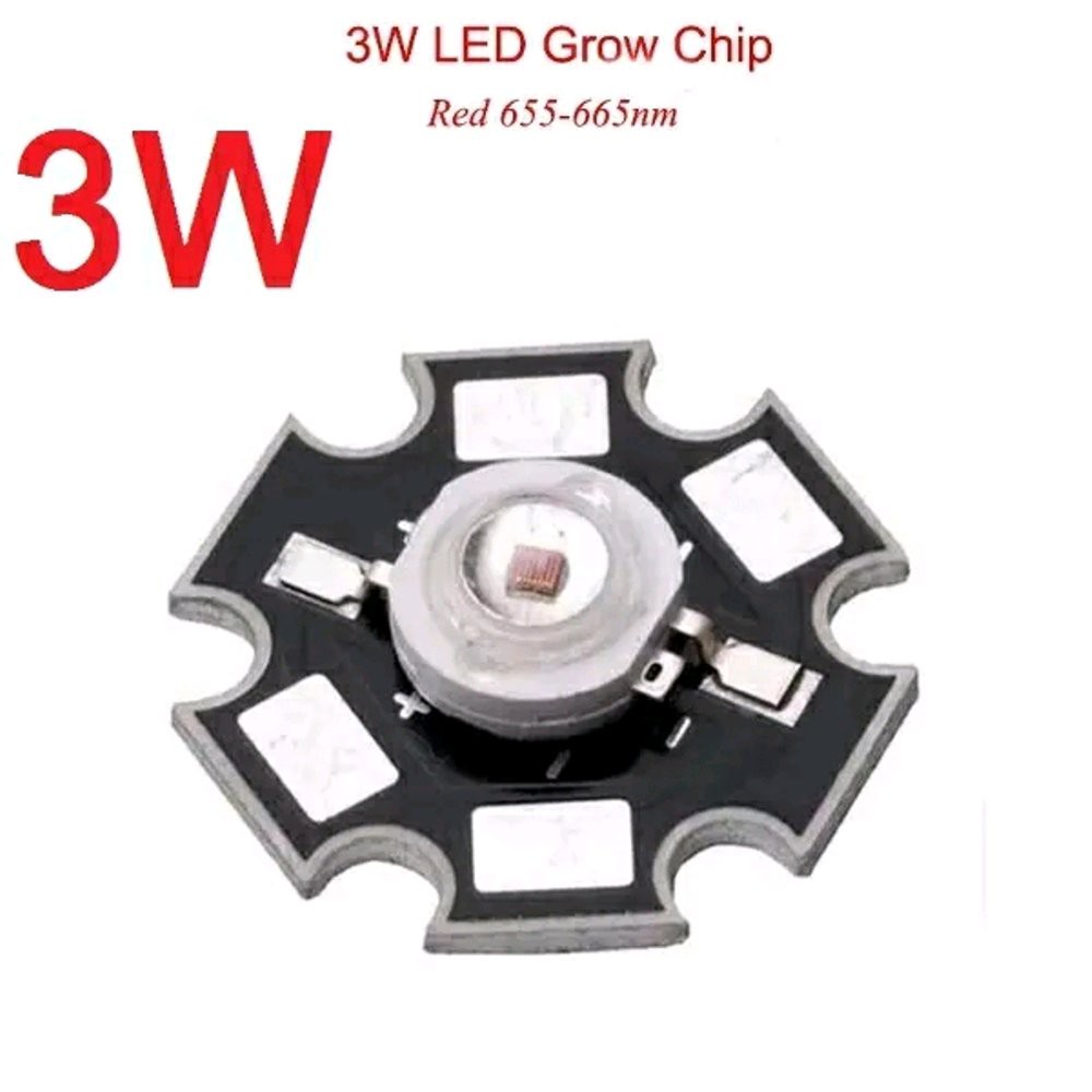Dijual LED 1Set 3W Merah Red high power HPL 3 Watt Diskon