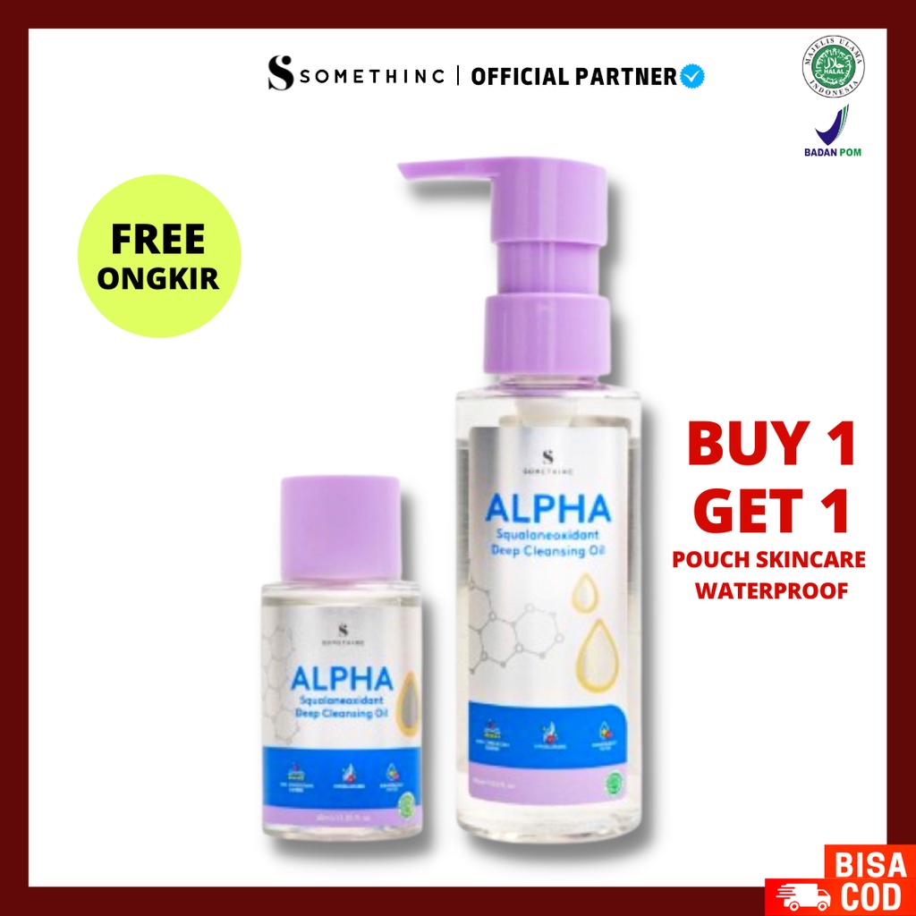 [ FREE GIFT ] Somethinc Alpha Squalaneoxidant Deep Cleansing Oil 40ml &amp; 100ml