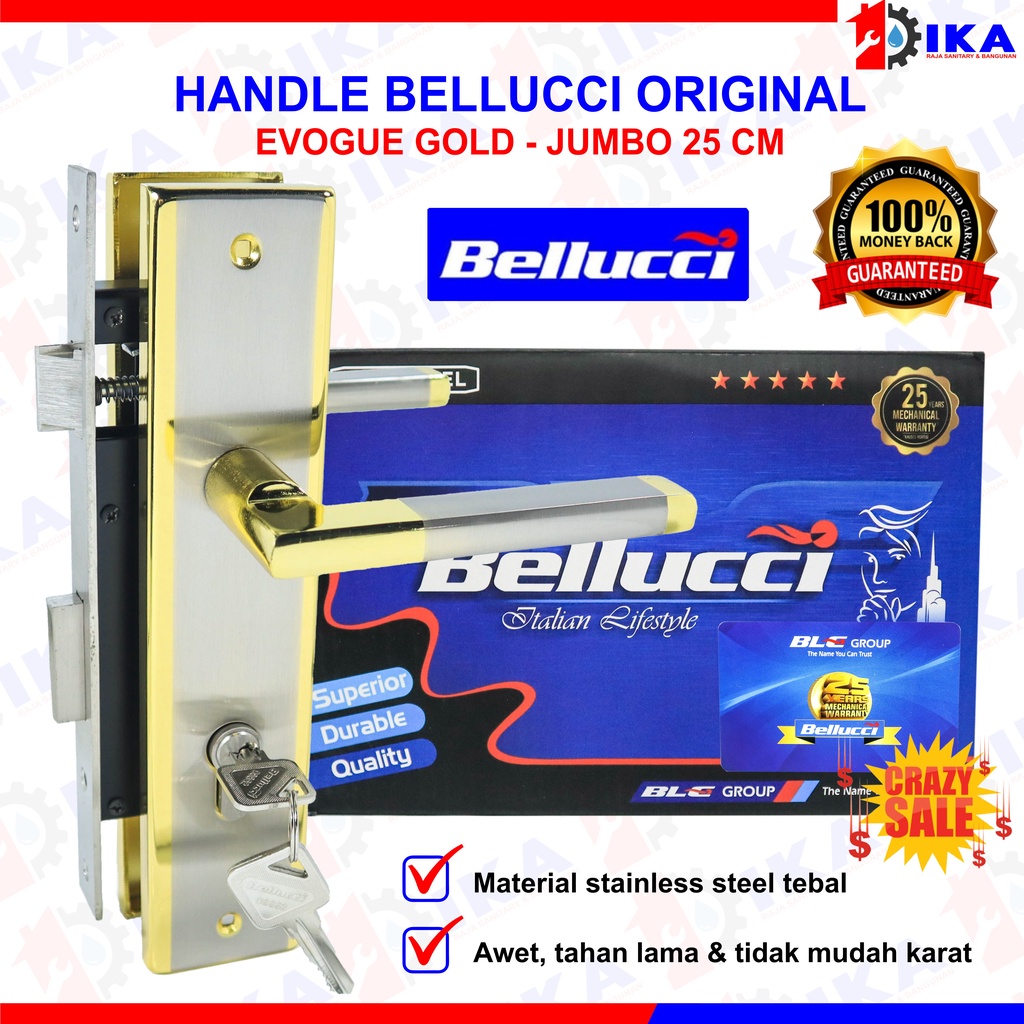 (CRAZY SALE) 1 Set Kunci Pintu Besar 25 CM ukuran jumbo Bellucci | Handle Pintu | Bellucci