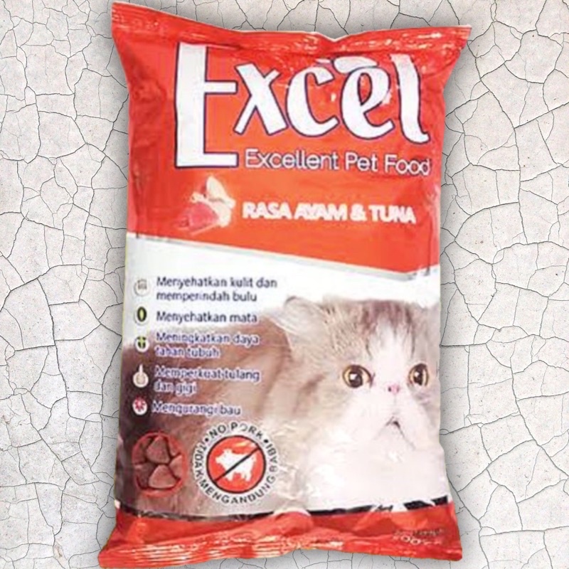 Makanan Kucing Excel Chicken Tuna 500gr