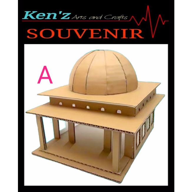 MASJID...... prakarya kardus / mainan edukasi / kerajinan tangan kardus / cardboard crafts BESAR -+2