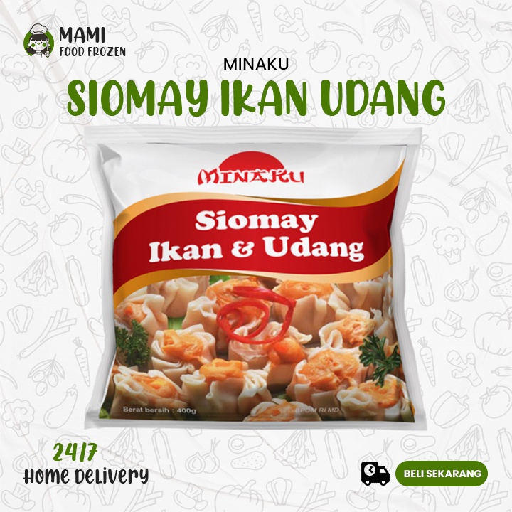 

Minaku Siomay Ikan dan Udang (400gr)