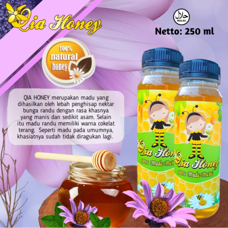 

Qia Honey_Madu Asli Bunga Randu 250 ML