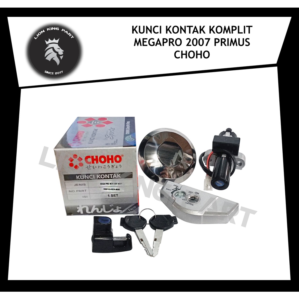 KUNCI KONTAK KOMPLIT MEGAPRO 2007 MEGAPRO PRIMUS MERK CHOHO