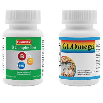 Enervita B Complex Plus 30 Tablet & Glomega 30 Softgel