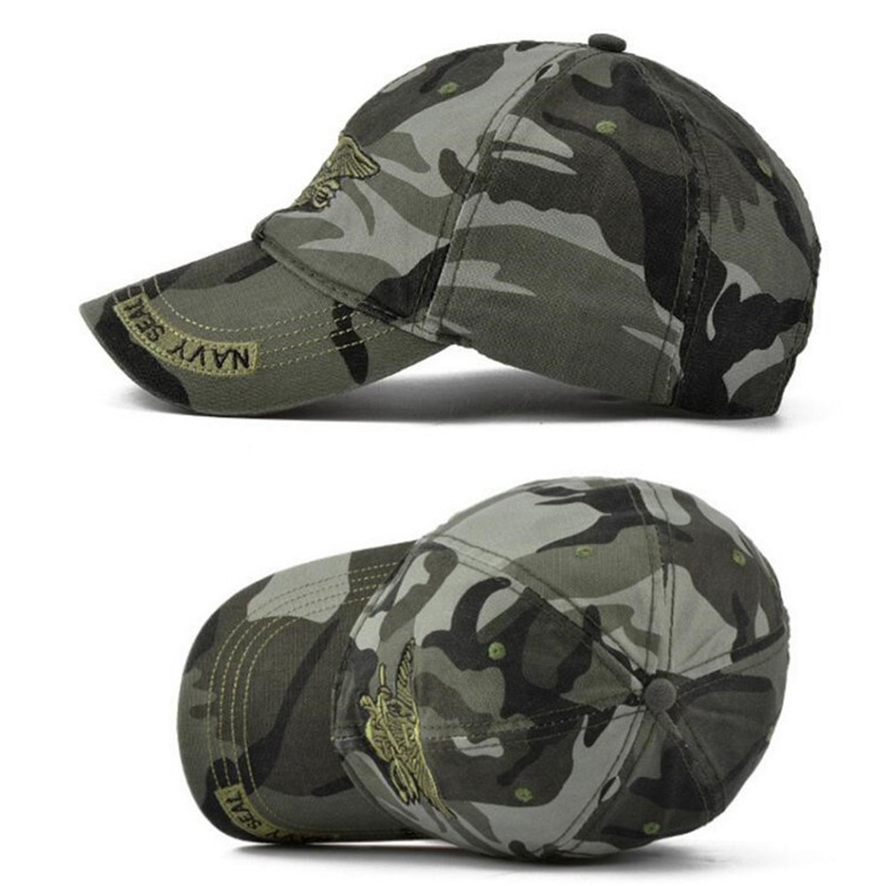 Topi Baseball Adjustable Gaya Militer Untuk Unisex