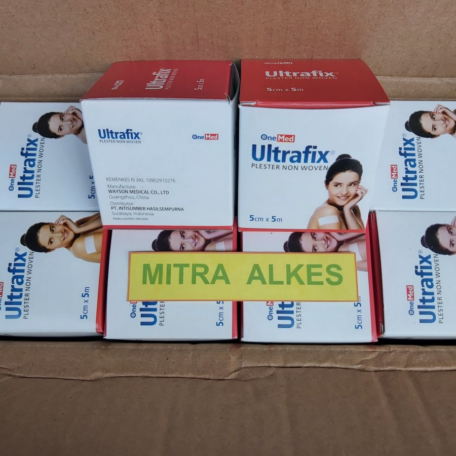 Ultrafix 5 cm x 5 m One Med. Ultra fix 5 cm x 5 m OneMed. Ultrafix 5cm x 5m. Plester Penutup Luka.