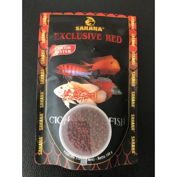 Pelet Makanan Ikan Cichlid Sakana Red