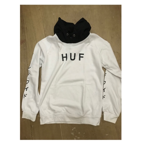 Hoodie Huf Worldwide White
