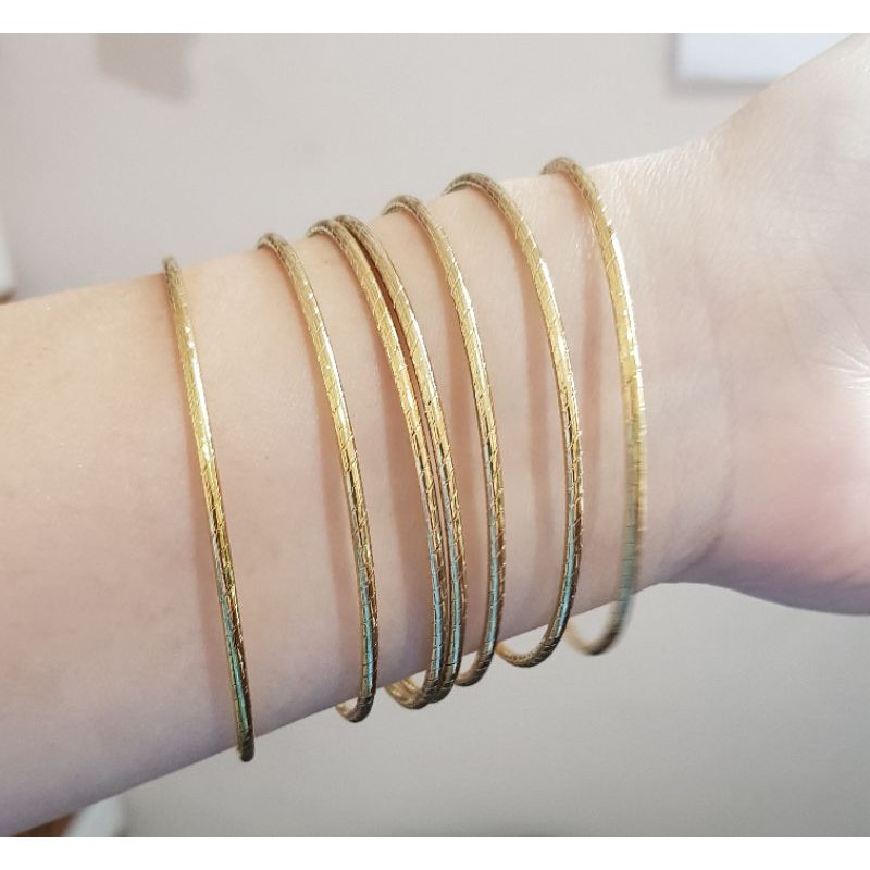 Gelang Keroncong Polos Ulir Titanium