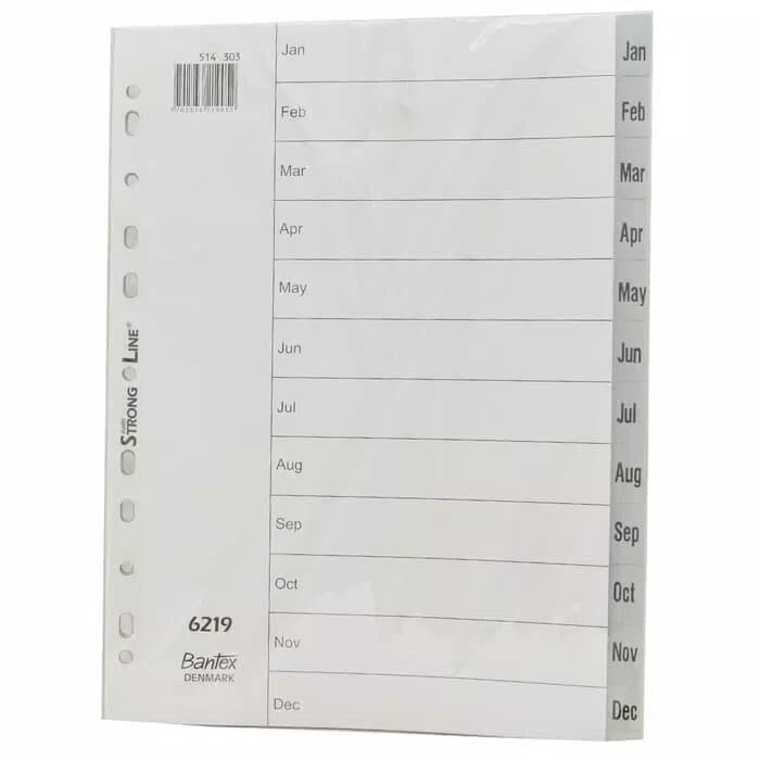 

Divider /pembatas file Bulan A4 jan-des pp BANTEX 6219