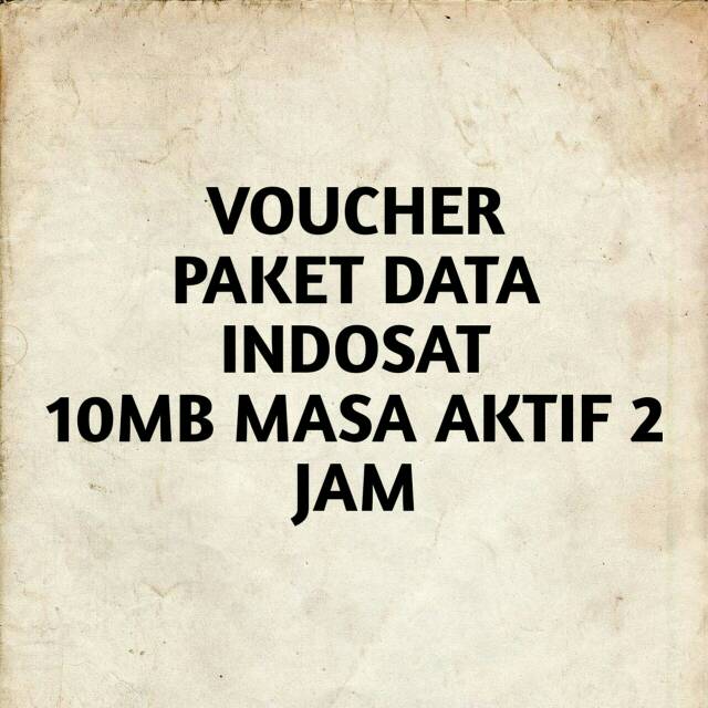 Paket Data Indosat 10mb Shopee Indonesia