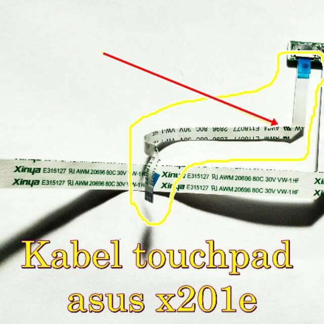 Kabel flexibel XINYA AWM E118077 
Untuk touchpad trackpad asus x201E x201 ribon cable fleksibel x201