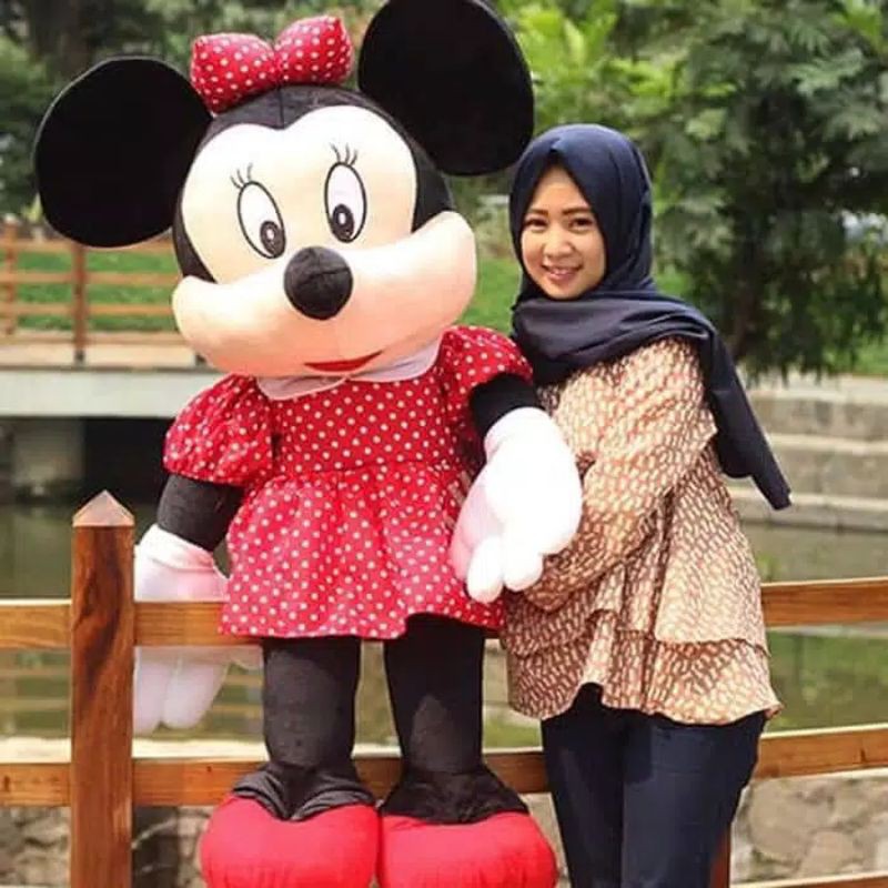 micky &amp; minnie super jumbo (tinggi 1 meter)