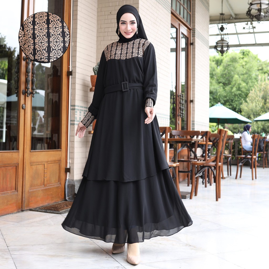 Aziza_Store01-Baju Gamis Wanita–Gamis Syari -Premium Quality–Gamis Ceruty–Gamis Malaysia Bordir