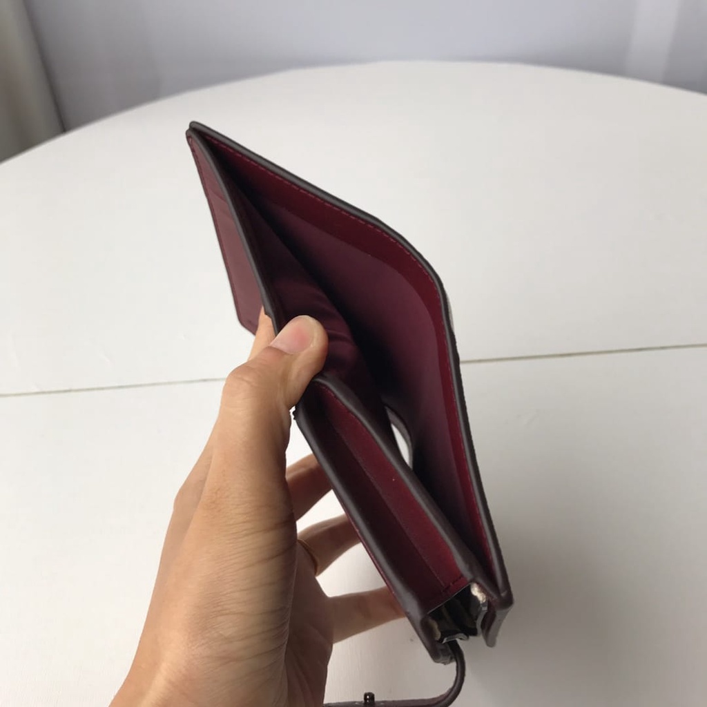 DOMPET (ch) MEDIUM CORNER ZIP WALLET HALFTONE FLORAL ORIGINAL 39127