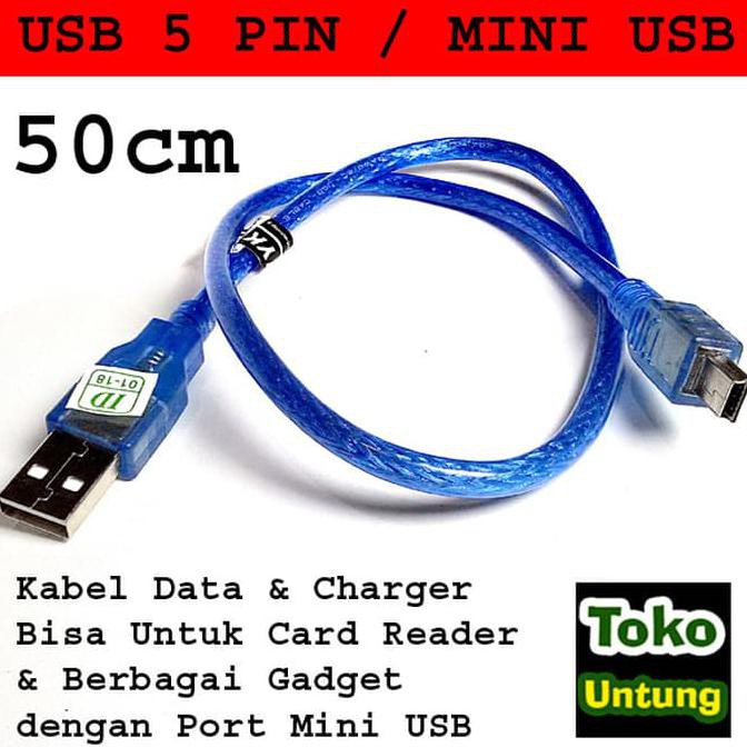 Kabel Mini Usb 5 Pin Ukuran Pendek Bisa Untuk Charger Dan Data