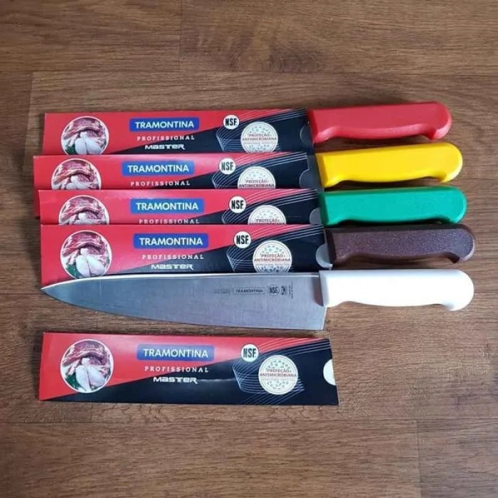 PISAU SET Pisau daging Tramontina Profissional Master Original Brazil 6" PUTIH - Merah (O4J3) Pisau 