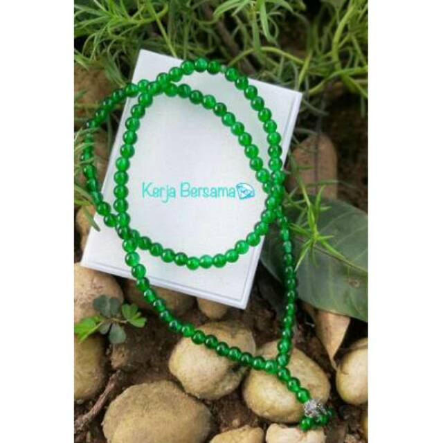 Tasbih batu giok 6mm isi 99