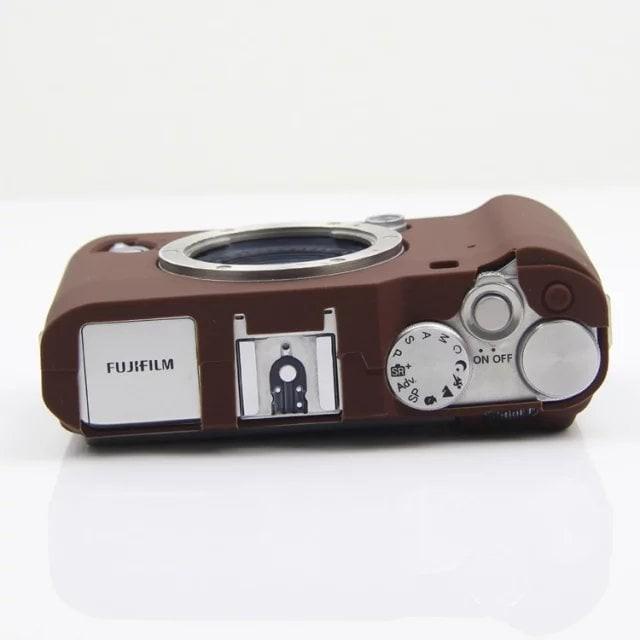 Fujifilm Mirrorless X-A3/XA3 Silicone Case / Sarung Kamera Cokelat