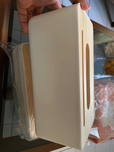 Kotak Tisu 2in1 /tissue Box Persegi Panjang / Tempat Tissu Dengan Slot Handphoe Premium