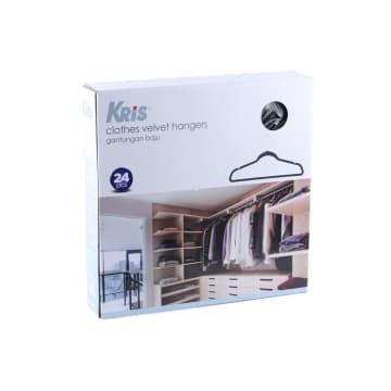 ACE Kris Stora HANGER VELVET Set Hanger Plastik 24 Pcs