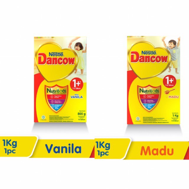 SUSU DANCOW 1+ VANILA / MADU 1KG