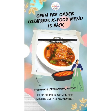 

(PO Desember) Losaparis K-food