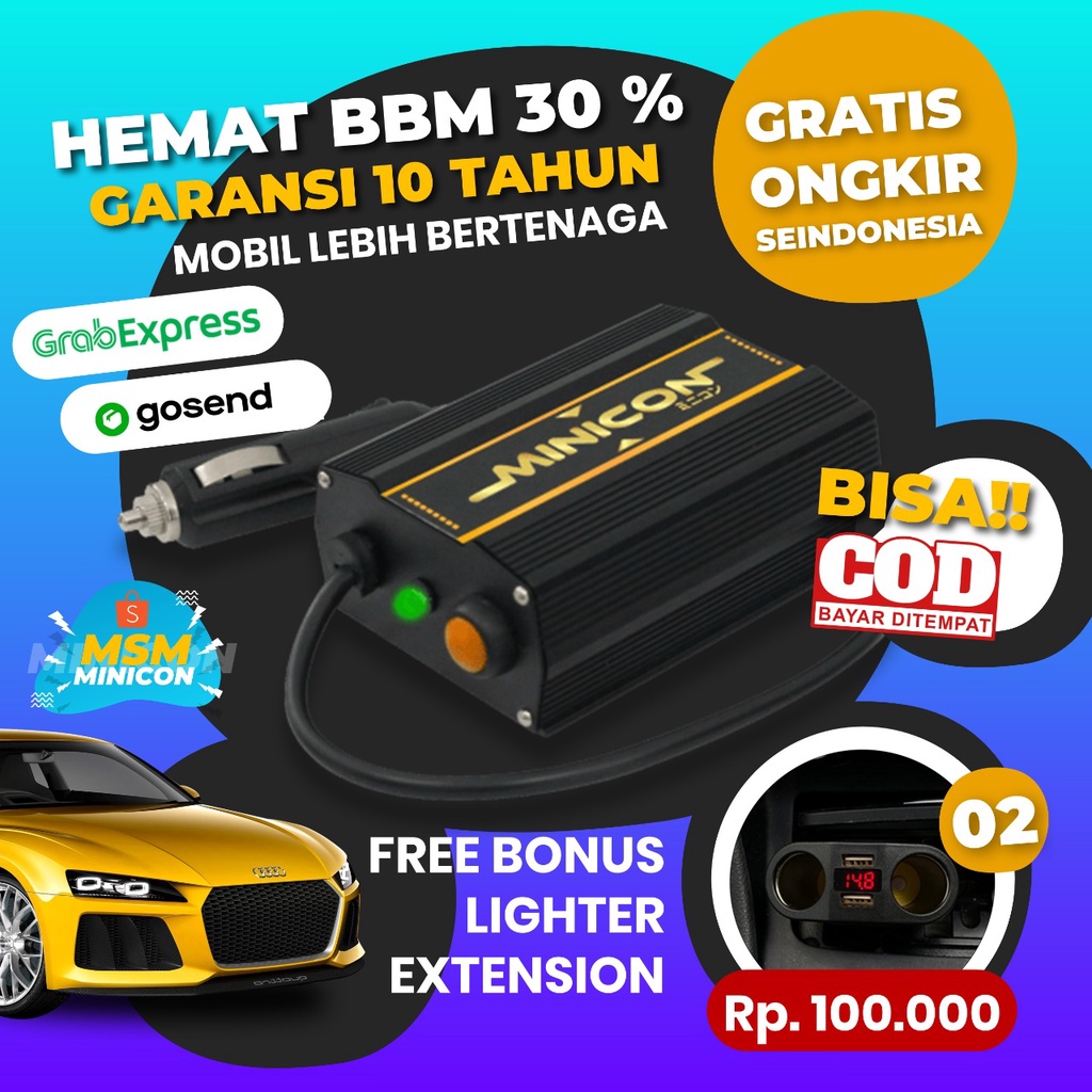 MINICON VOLT STABILIZER AKI ACCU PENGHEMAT BAHAN BAKAR MOBIL DAIHATSU ASLI ORIGINAL GARANSI 10 TAHUN