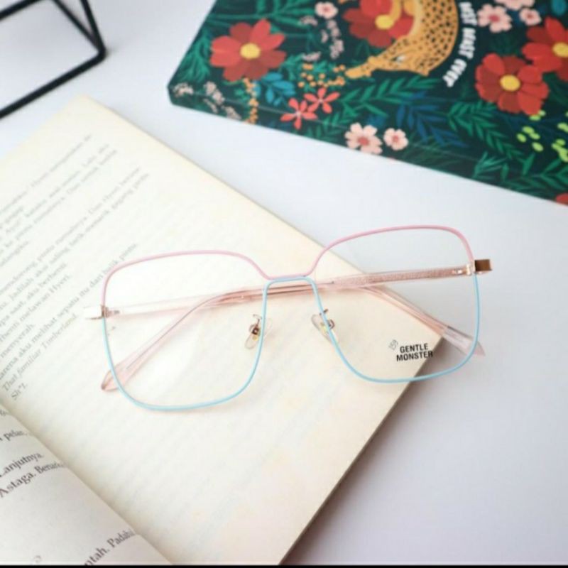 FRAME KACAMATA WANITA 1578 OVERSIZE bisa ganti lensa minus plus photocromic blueray