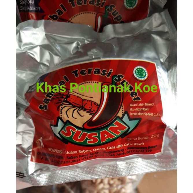 

Sambal Terasi Super Merek Susan 250gr (Siap Makan)