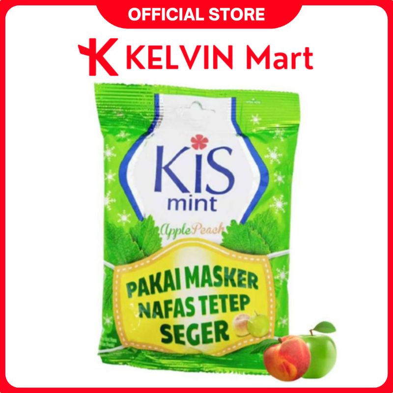 

Permen Kis Mint Apple Peach Green Rasa Apel pck 100g | KELVIN Mart