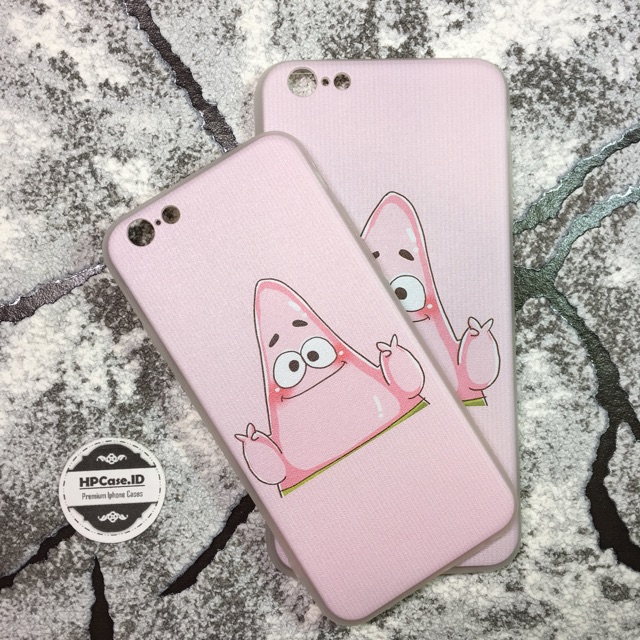 Casing Iphone Ready Stock 5 5s SE 6 6s 6plus Case Cute Patrick Star Hybrid Case