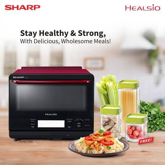 SHARP Healsio AX-1700IN(R) SUPERHEATED STEAM OVEN