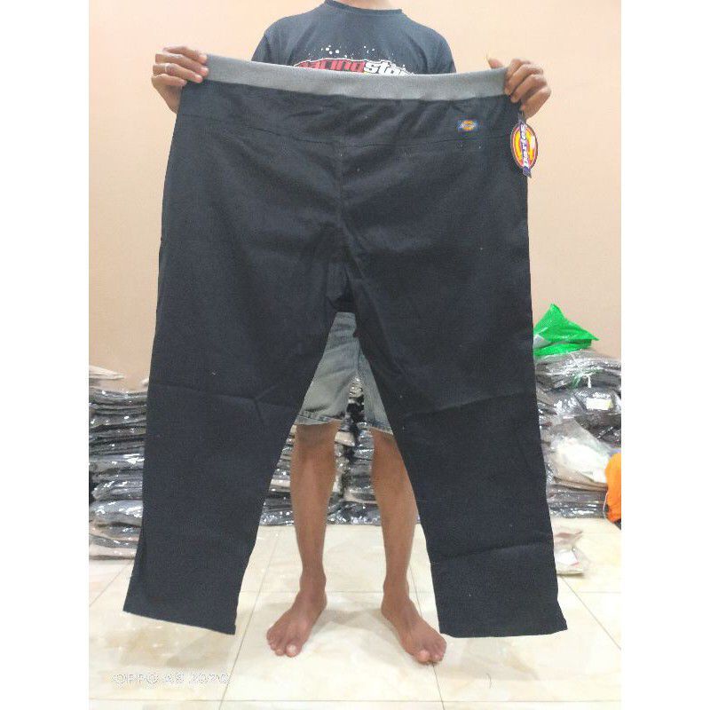 CELANA PANJANG PRIA JUMBO BIG SIZE COWOK PINGGANG KARET RIP MELAR