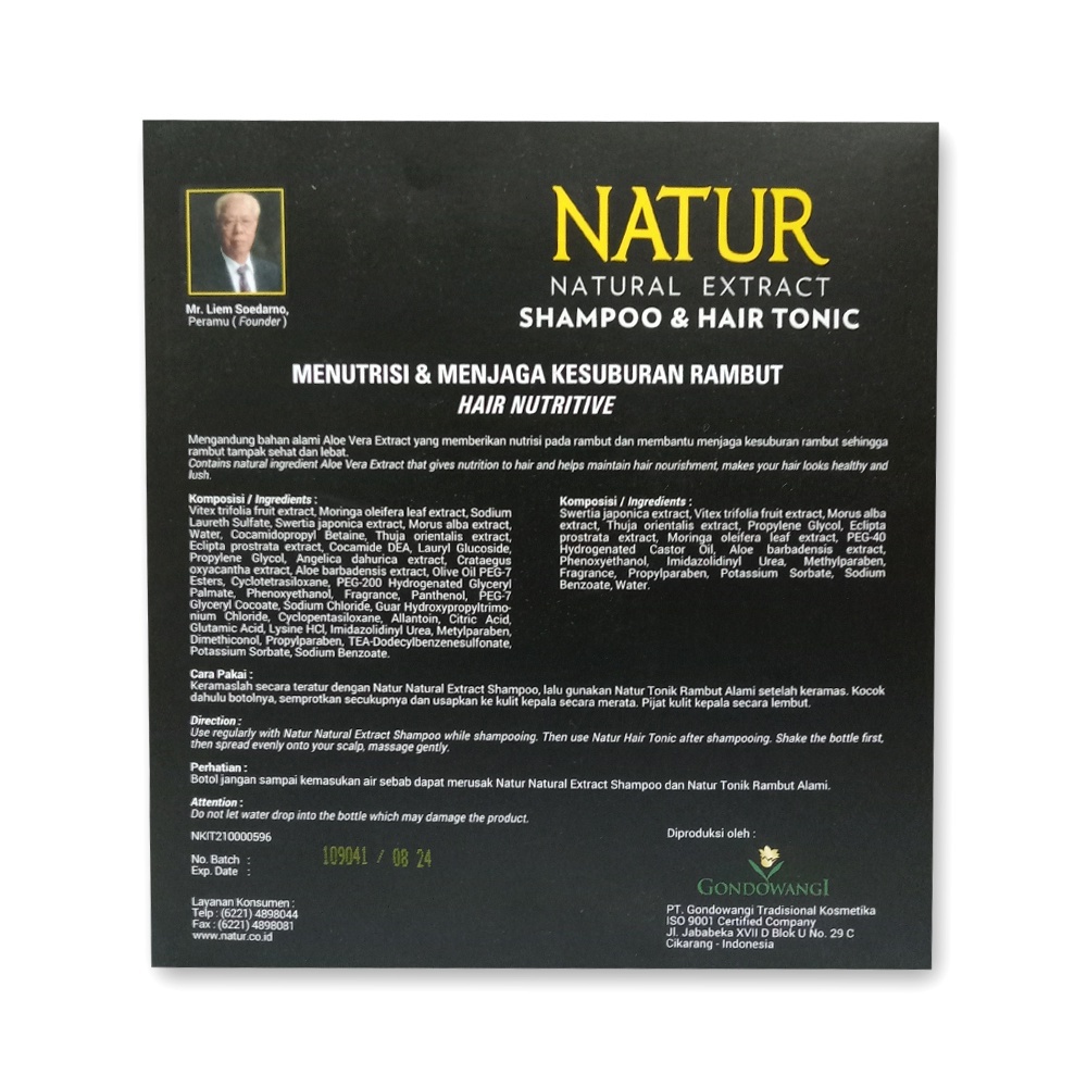 Natur 2IN1 Shampoo &amp; Hair Tonic ( Ginseng/Aloe Vera )