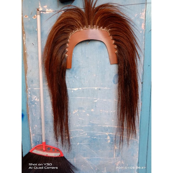 bandoan rambut barongan asli full kuda