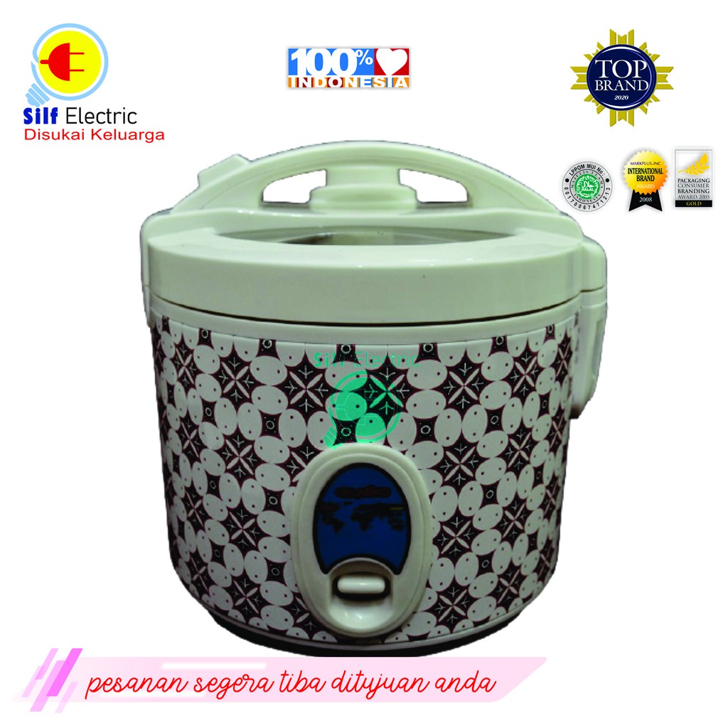 NIko Rice Cooker Penanak Nasi Serbaguna Motif Batik NK 12 Kapasitas 1.2 L