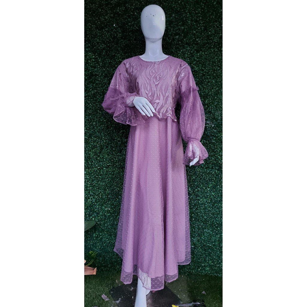 TERBARU LONG GAMIS PESTA/GAMIS LEBARAN/GAMIS CANTIK