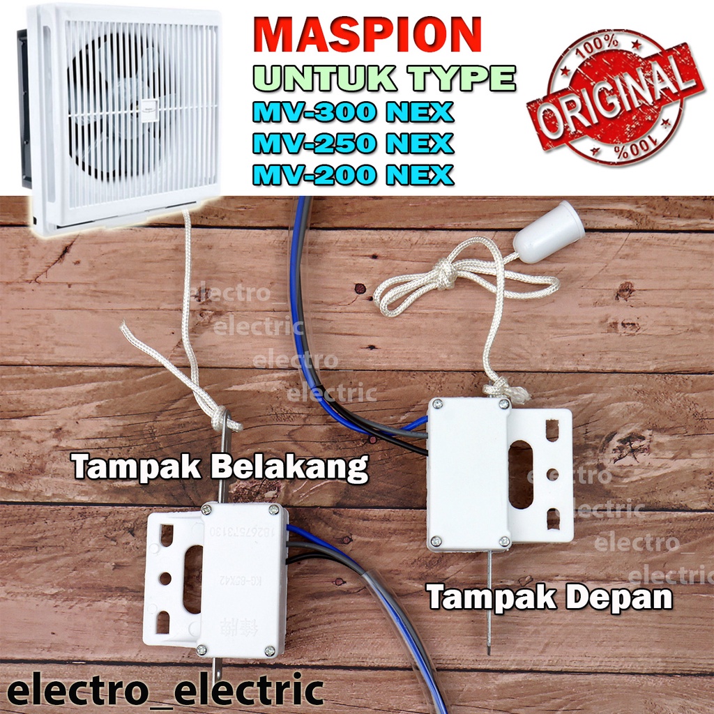 Pull Switch atau Saklar Tarik  Exhaust Fan Maspion Original di jamin