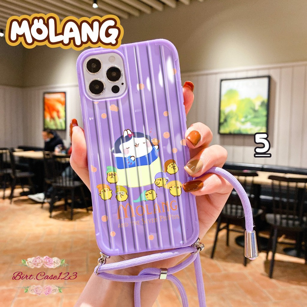 Softcase Koper Slingcase Lanyard MOLANG Oppo A5 A9 2020 F9 A5s A7 A12 F11 Pro A31 A8 BC5526