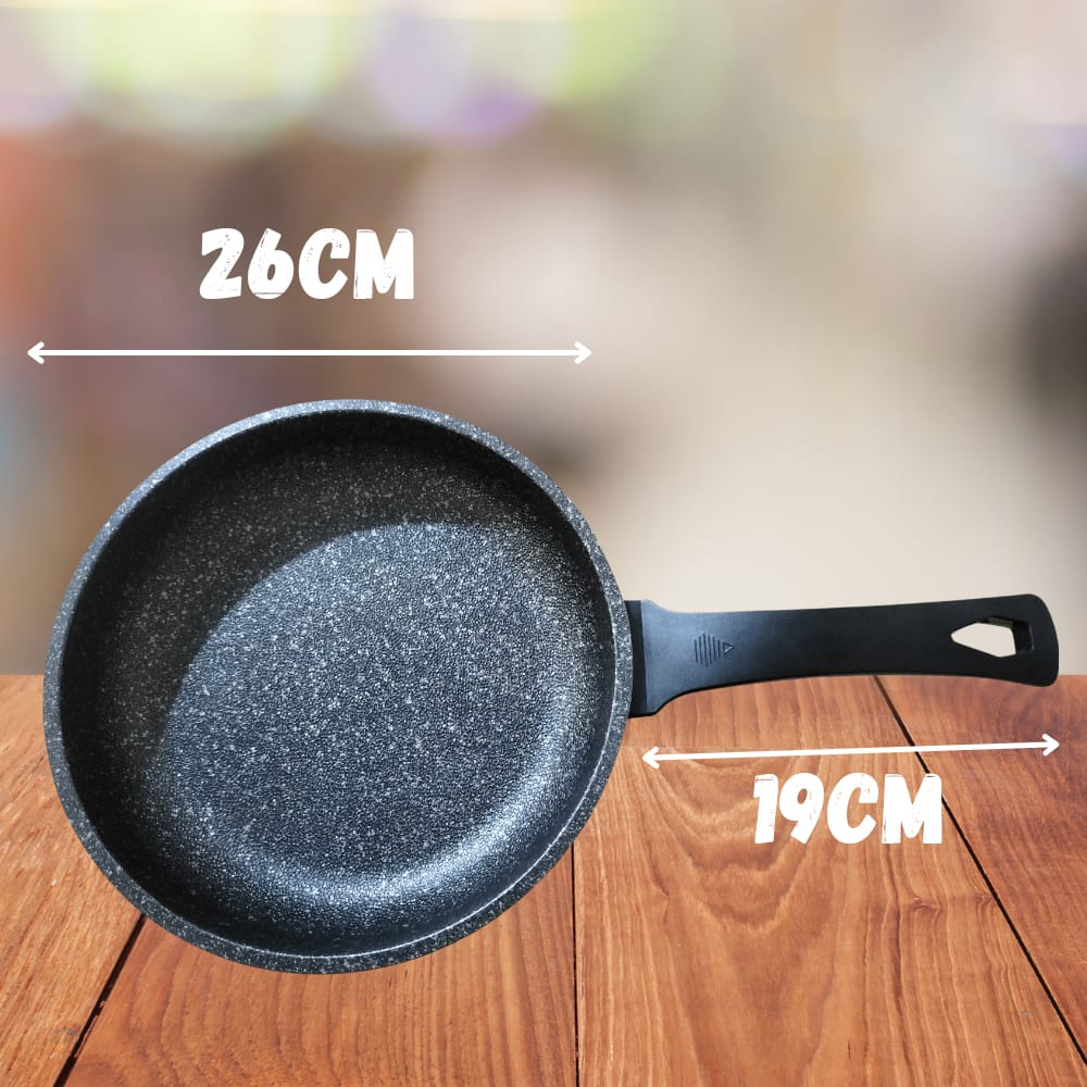 FRYPAN 26CM ANTI LENGKET FRYPAN GRANIT SUPER 26CM WAJAN KUALI FRYPAN