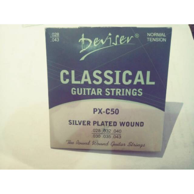 Jual Senar Gitar Nylon String Deviser PX C50 for classical (SV Plated)