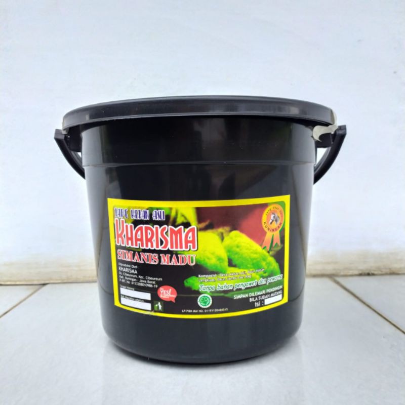 

tape ketan kharisma simanis madu kemasan ember hitam isi 80