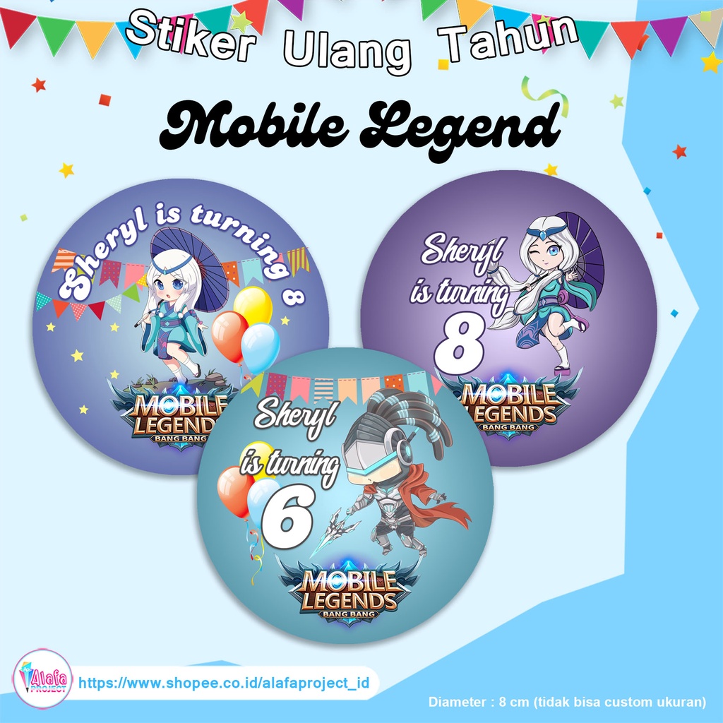 

Alafaproject Stiker Ulang Tahun Ultah Mobile Legend