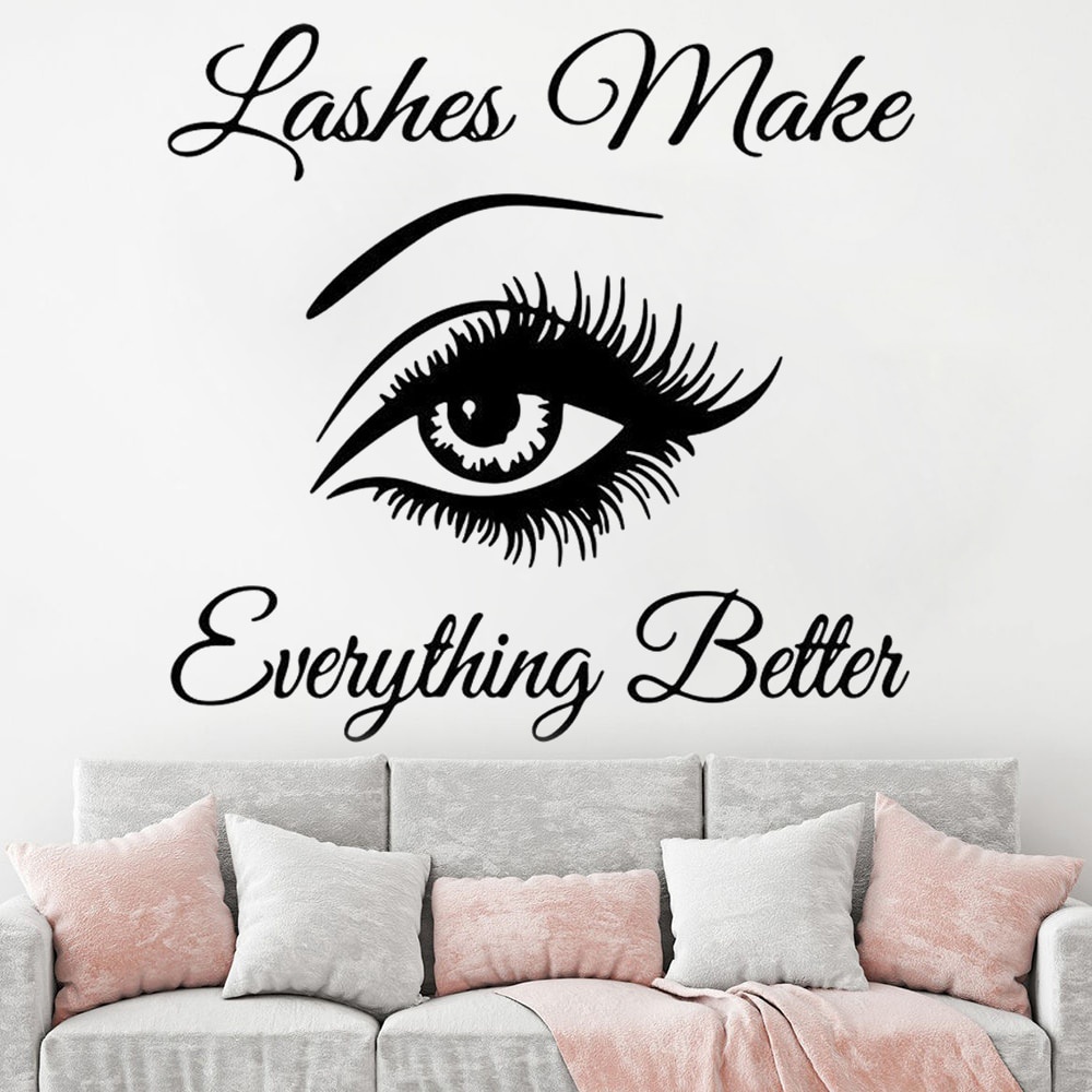 Stiker Dinding Cermin Kaca Salon Kecantikan Custom Beauty Salon