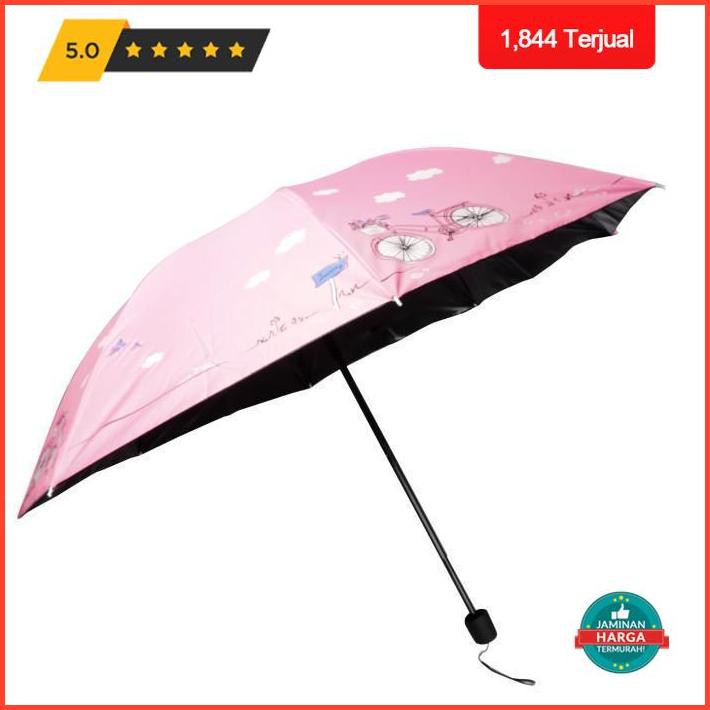Payung Lipat Dewasa Motif Sepeda / Fold Umbrella Premium Quality Promo