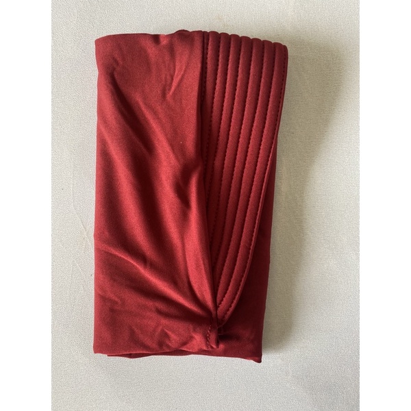 Bergo Hamidah Bergo Jersy Menutup Dada Jilbab Sport Hamidah-MAROON